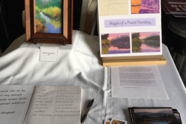 顯示展示藝術過程創建柔和繪畫